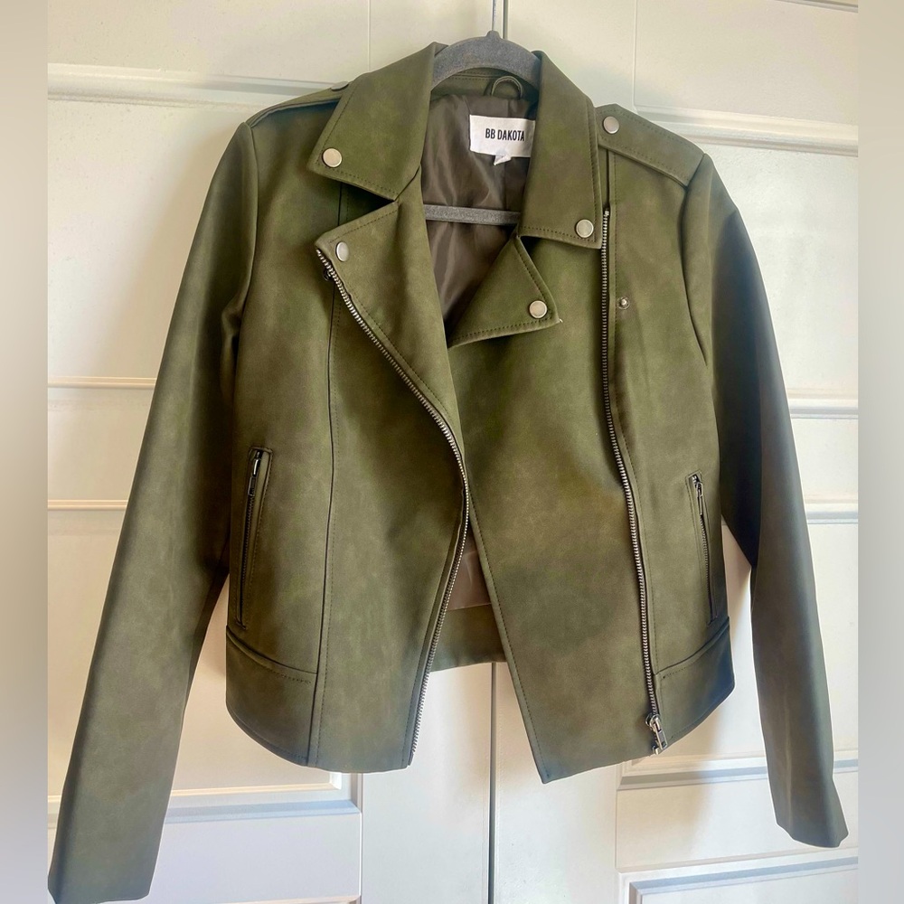 B.B Dakota Faux Leather Motorcycle Jacket